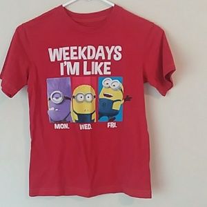 L minions T-shirt LARGE 12/14 NICE Cute